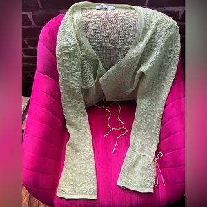 Zara Women’s Green sheer sweater